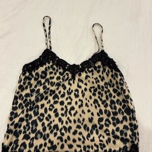 Mark. Animal Print Lace Cami